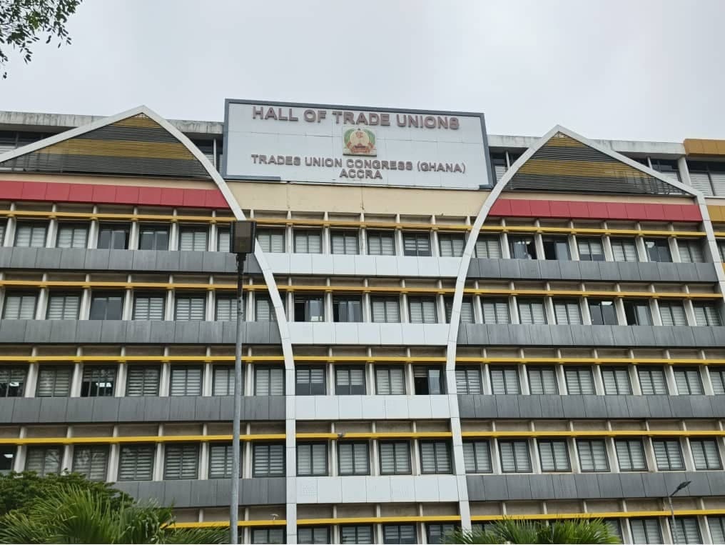 Hall of Trade Unions, Accra — headquarters of CWU Ghana